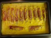 Spargel-Schinkenröllchen gratiniert - Rezept