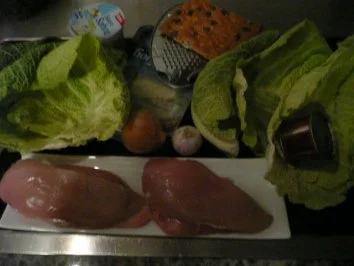 GEFLÜGEL/HÄHNCHEN:Wirsingroulade mit Gorgonzola-Brüstchen - Rezept - Bild Nr. 2