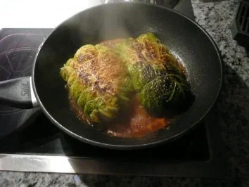 GEFLÜGEL/HÄHNCHEN:Wirsingroulade mit Gorgonzola-Brüstchen - Rezept - Bild Nr. 7