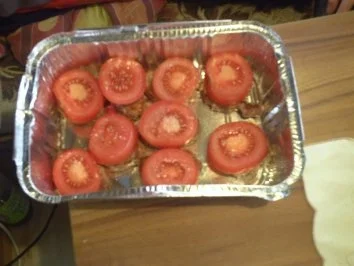 Mittagessen: Schweinlendchen überbacken, dazu Kartoffelpürree und Champignoncreme-Soße - Rezept - Bild Nr. 6