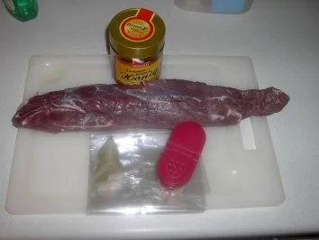 Schweinelende gefüllt mit Zwiebel - Sahne - Sauce - Rezept - Bild Nr. 3