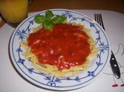 Pastasoße...Null-Punkte-Tomatensosse - Rezept