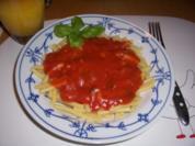 Pastasoße...Null-Punkte-Tomatensosse - Rezept