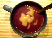 Dessert: Fruchtig-schwipsige Schokosuppe - Rezept