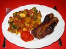 Gemüse- Pfanne mit Pastinaken, Dicke Rippe dazu - Rezept