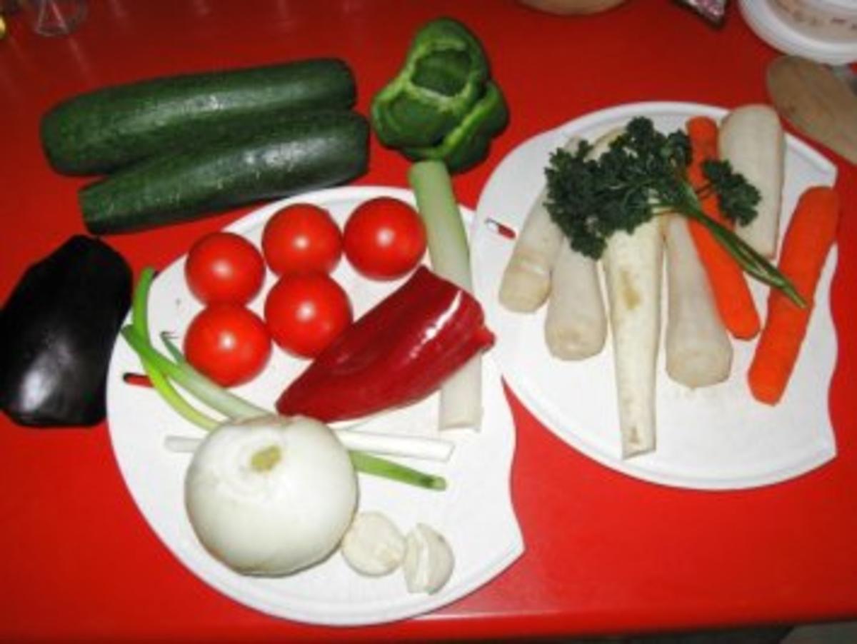 Gemüse- Pfanne mit Pastinaken, Dicke Rippe dazu - Rezept - Bild Nr. 2