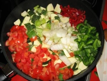 Rezept: Gemüse- Pfanne mit Pastinaken, Dicke Rippe dazu Bild Nr. 3 Gemüse- Pfanne mit Pastinaken, Dicke Rippe dazu - Rezept - Bild Nr. 3