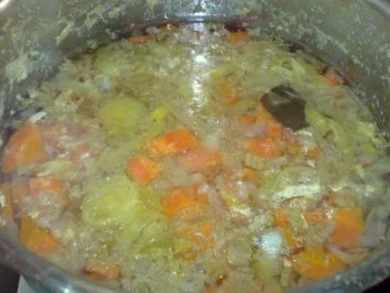 Geflügel-Gemüse-Brühe mit den Innereien der Pute - Rezept - Bild Nr. 11