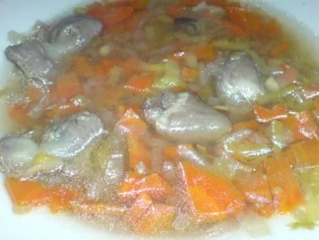 Geflügel-Gemüse-Brühe mit den Innereien der Pute - Rezept - Bild Nr. 12