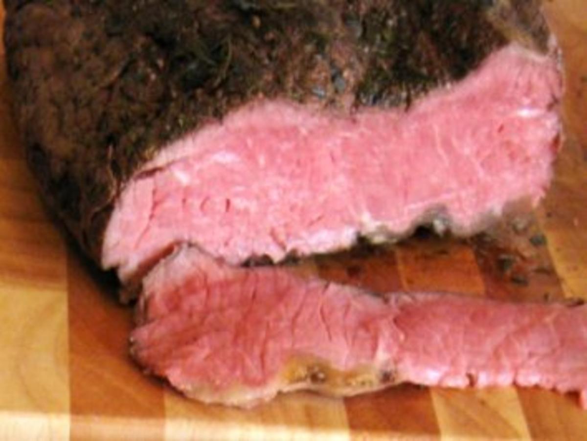 Roastbeef Rosa Niedergaren Rezept Mit Bild Kochbar De