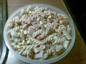 Rezept: Nudelsalat Marke "Was ist alles zu Hause" Nudelsalat Marke "Was ist alles zu Hause" - Rezept