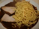 Schweinebraten mit Spätzle - Rezept