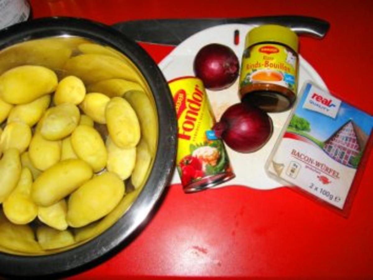 Speckkartoffelsalat mit Wienerle - Rezept - Bild Nr. 2