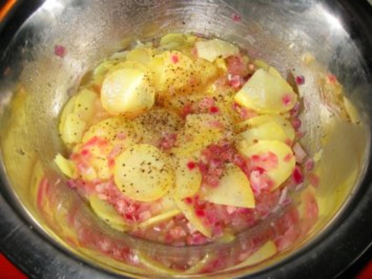 Speckkartoffelsalat mit Wienerle - Rezept - Bild Nr. 4