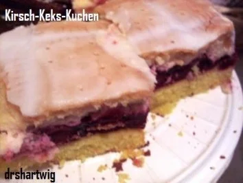 Kuchen~Blechkuchen~Kirsch-Keks - Rezept