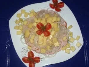 Drei-Käse-Wurstsalat - Rezept - Bild Nr. 6