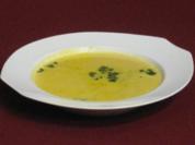 Petersilienwurzelsuppe mit Röstgemüse - Rezept