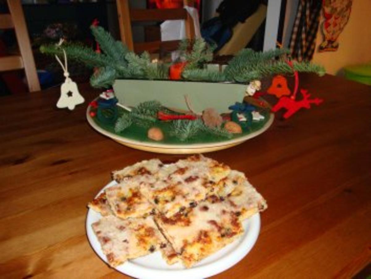 Zuckerkuchen aus Stollenteig - Rezept mit Bild - kochbar.de