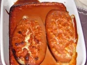 Vegetarisches - gefüllte Auberginen - Rezept