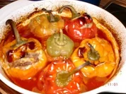 Fleisch: Gefüllte M...M...Paprikaschoten - Rezept