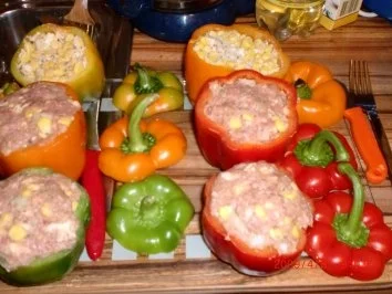 Fleisch: Gefüllte M...M...Paprikaschoten - Rezept - Bild Nr. 4