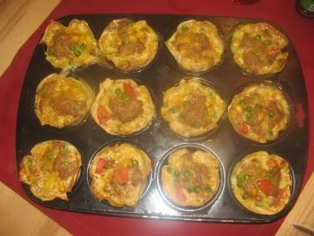 Bunte Hack-Muffins - Rezept - Bild Nr. 4