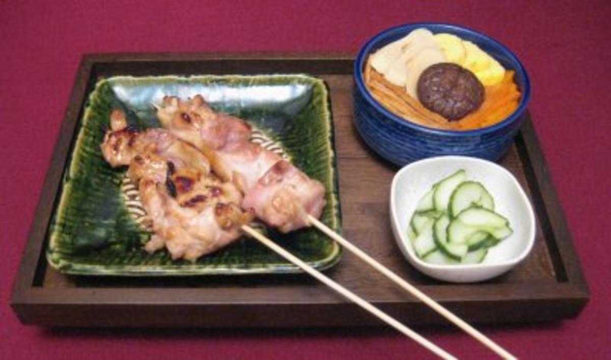 Yakitori mit Gomoku-Reis - Rezept