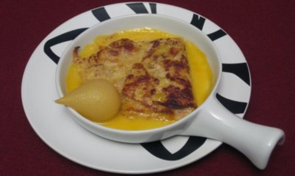 Crepes mit Haselnussfüllung und Birnenmousse - Rezept - kochbar.de