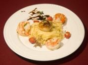 Makarony z krewetkami i zabkowany - Nudeln mit Shrimps und Jakobsmuscheln (Magdalena Brzeska) - Rezept