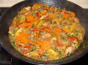 Wok süß-sauer mit Entenfleisch - Rezept