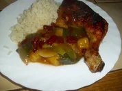 Hähnchenkeulen "Barbados" - Rezept