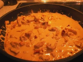 Tagliatelle mit Schweinefiletstreifen - Rezept - Bild Nr. 3