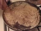 Vegane Champingnon-Rahm-Sauce zu Spaghetti - Rezept
