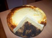 Käsekuchen mit Rührteigboden - Rezept