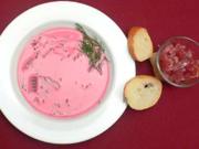 Kalte Rote-Bete-Suppe mit Tunfischtatar - Rezept