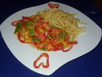 Buntes Sahne-Gemüse mit Nudeln - Rezept - Bild Nr. 6