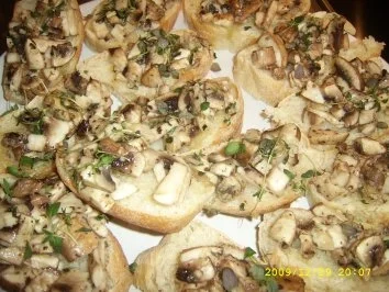 Pilz - Bruchetta - Rezept