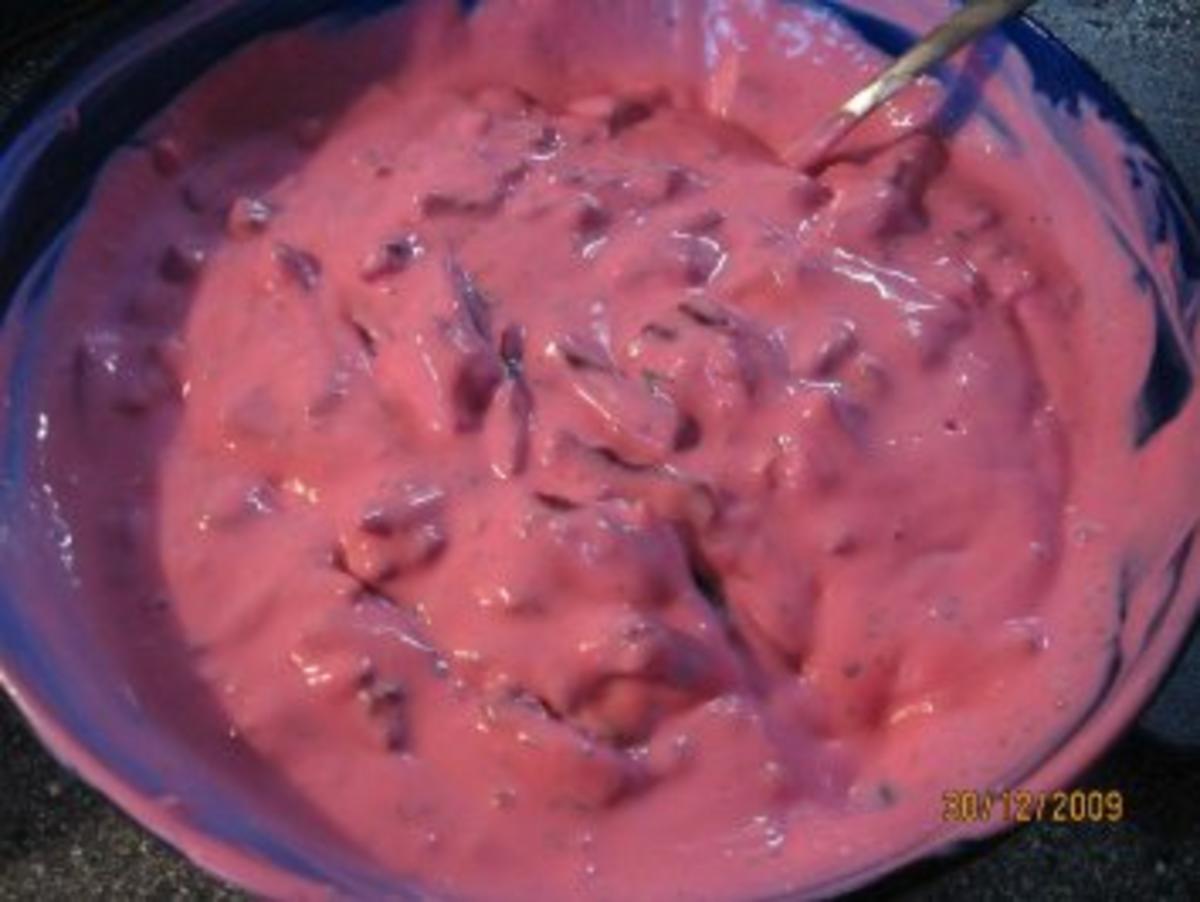 Rote Bete Joghurtsoße Yogurtlu Pancar - Rezept - Bild Nr. 5