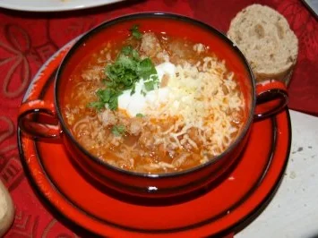 Suppe: Chili-Suppe mit Sauerkraut - Rezept