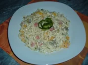 Salate : Nudelsalat-SCHNEEROSE - Rezept