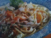 Spaghetti al Salmone mit Lachs und Feta - Rezept