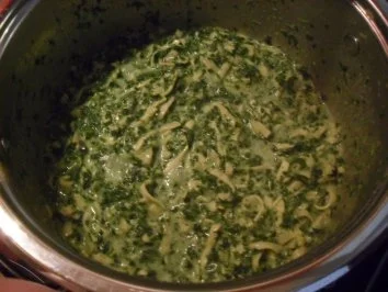 Rezept: Spinat mit Tagliatelle Bild Nr. 2 Spinat mit Tagliatelle - Rezept - Bild Nr. 2