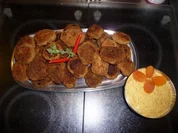 Chilihackbällchen mit Aprikosensenf - Rezept