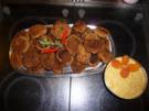 Chilihackbällchen mit Aprikosensenf - Rezept