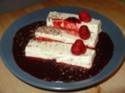Meine Bayrisch Creme auf Himbeerspiegel - Rezept