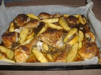 Hähnchen-Kartoffelpfanne - Rezept