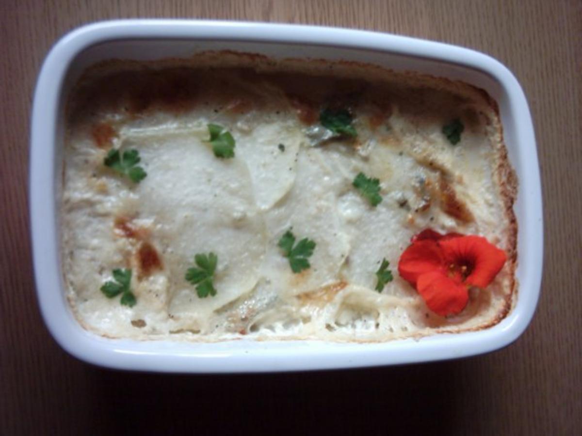 Kohlrabiauflauf mit Gorgonzola - Rezept - Bild Nr. 3