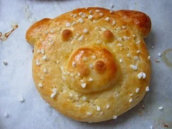 Rezept: Süßes Quarkgebäck (Glücksschweinchen) Süßes Quarkgebäck (Glücksschweinchen) - Rezept