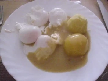 Verlorene Eier mit  Senfsoße Nr. 2 - Rezept