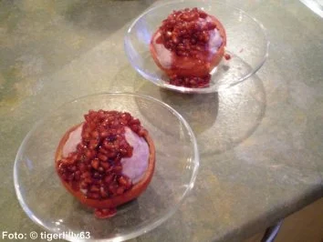 Granatapfel-Rotwein-Creme - Rezept